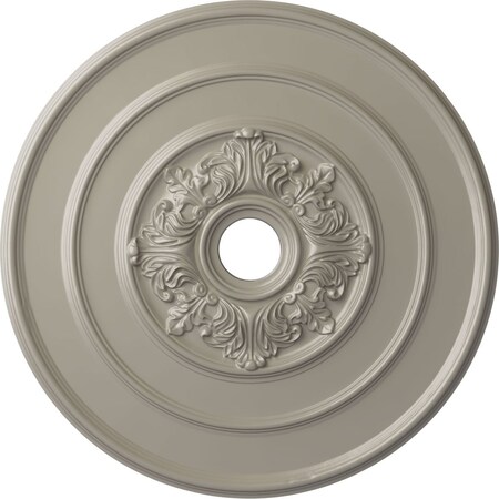 Ekena Millwork Traditional with Acanthus Leaves Ceiling Medallion, 26"OD x 3 1/8"ID x 1 1/2"P, Pearl White CM26TAPWS